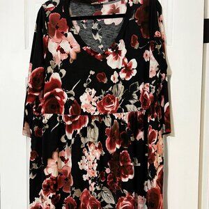Long Sleeve Floral Dress